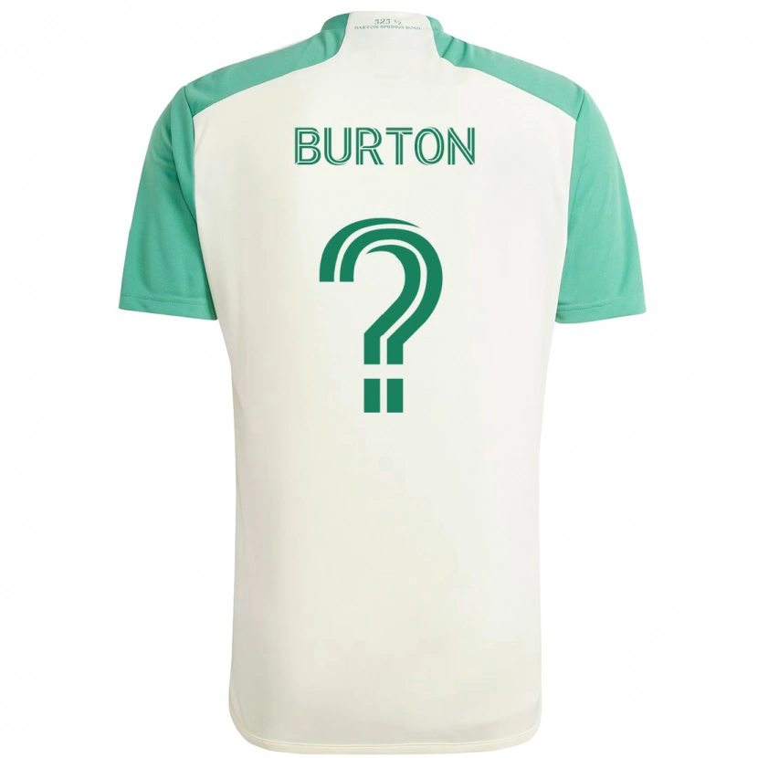 Danxen Niño Camiseta Micah Burton #0 Verde Negro 2ª Equipación 2025/26 La Camisa