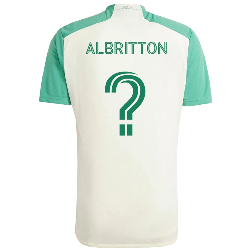 Danxen Niño Camiseta Sean Albritton #0 Verde Negro 2ª Equipación 2025/26 La Camisa