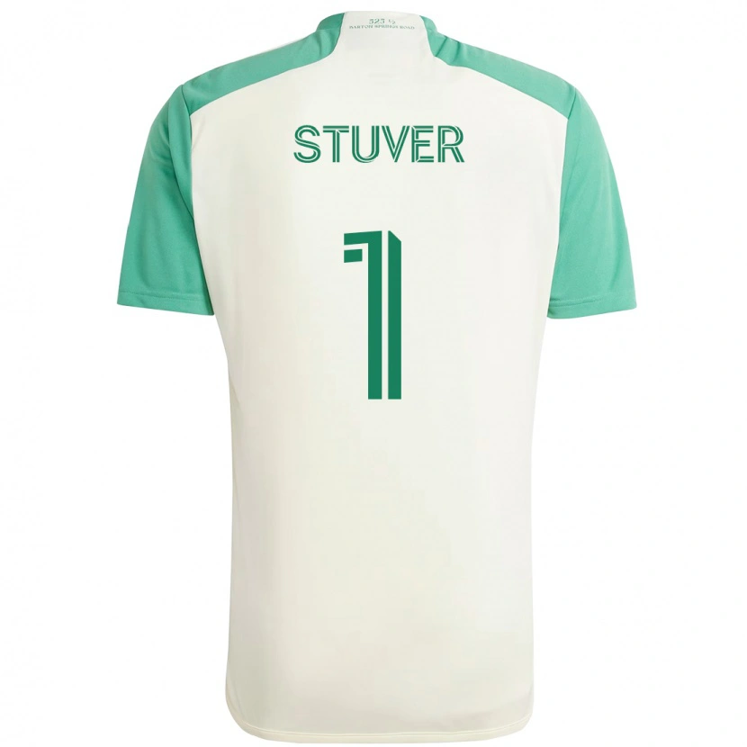 Danxen Niño Camiseta Brad Stuver #1 Verde Negro 2ª Equipación 2025/26 La Camisa