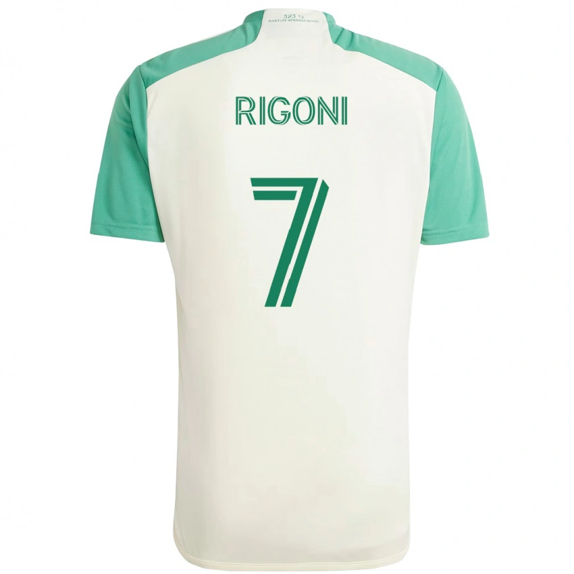 Danxen Niño Camiseta Emiliano Rigoni #7 Verde Negro 2ª Equipación 2025/26 La Camisa