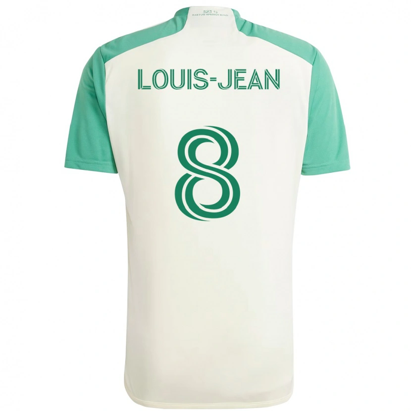 Danxen Niño Camiseta Steeve Louis-Jean #8 Verde Negro 2ª Equipación 2025/26 La Camisa