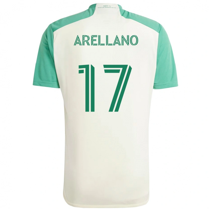 Danxen Niño Camiseta Bryan Arellano #17 Verde Negro 2ª Equipación 2025/26 La Camisa