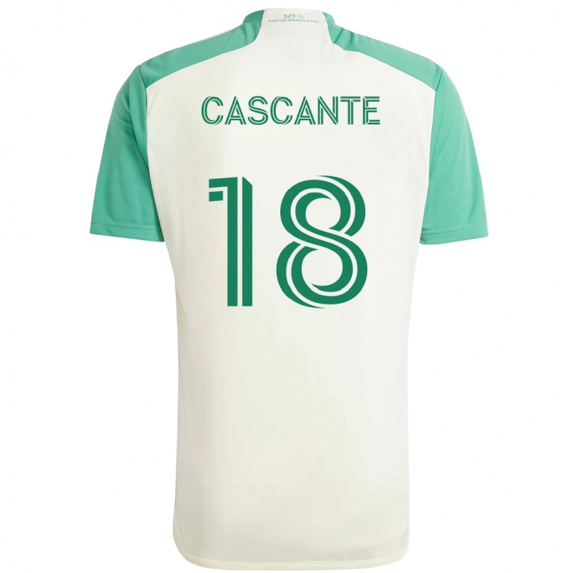 Danxen Niño Camiseta Julio Cascante #18 Verde Negro 2ª Equipación 2025/26 La Camisa