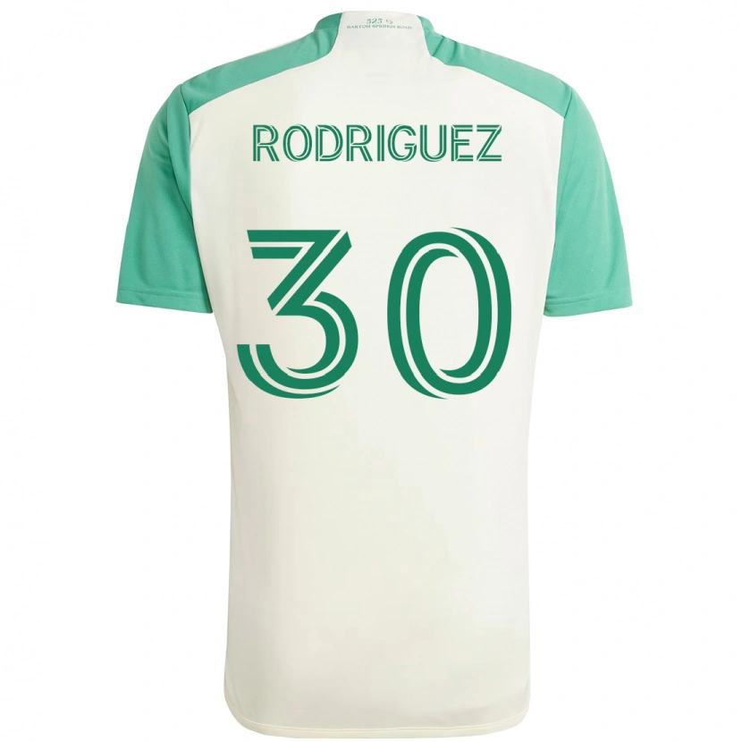 Danxen Niño Camiseta Memo Rodríguez #30 Verde Negro 2ª Equipación 2025/26 La Camisa