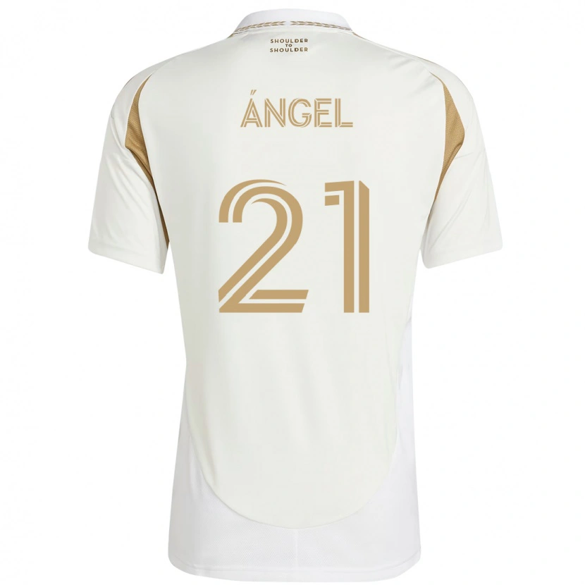 Danxen Niño Camiseta Tomás Ángel #21 Negro Marrón 2ª Equipación 2025/26 La Camisa