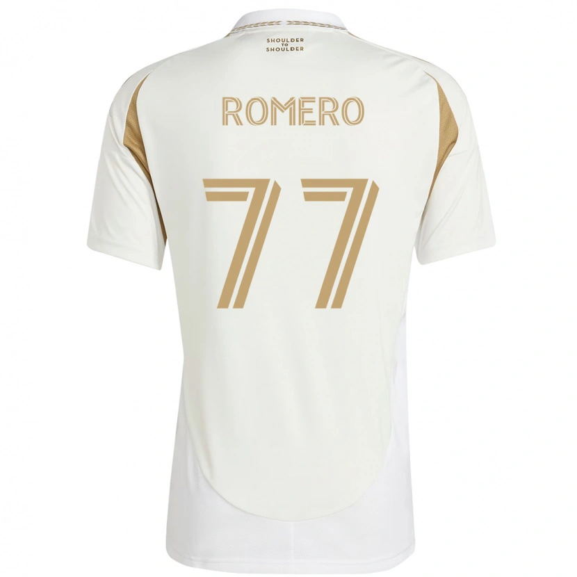 Danxen Niño Camiseta Alexander Romero #77 Negro Marrón 2ª Equipación 2025/26 La Camisa