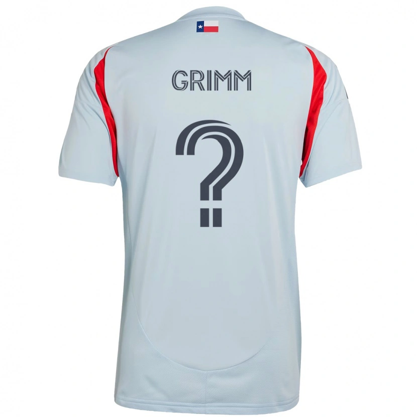 Danxen Niño Camiseta Mason Grimm #0 Rojo Azul Marino 2ª Equipación 2025/26 La Camisa