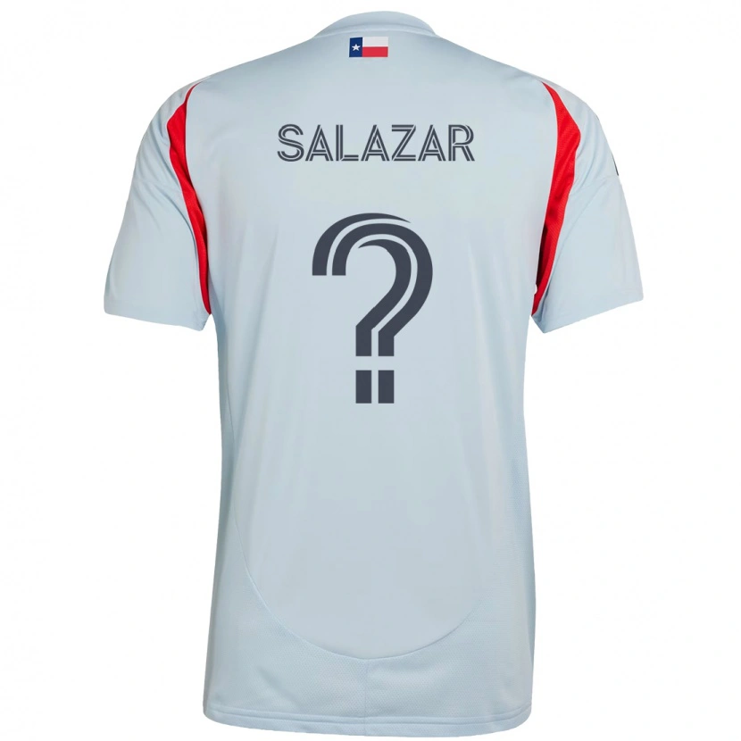 Danxen Niño Camiseta Jared Salazar #0 Rojo Azul Marino 2ª Equipación 2025/26 La Camisa