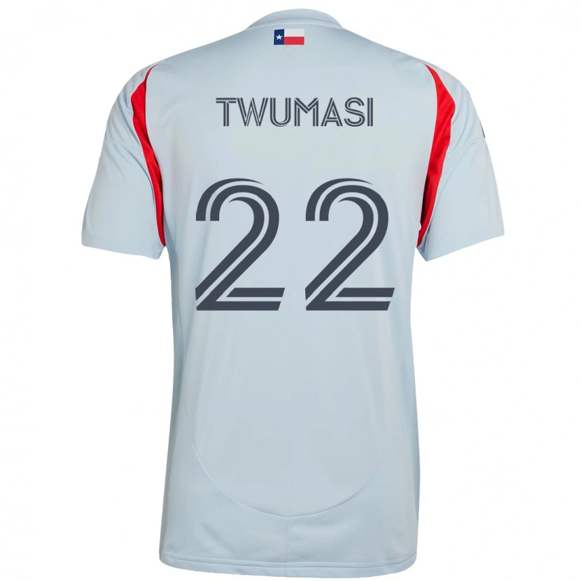 Danxen Niño Camiseta Ema Twumasi #22 Rojo Azul Marino 2ª Equipación 2025/26 La Camisa