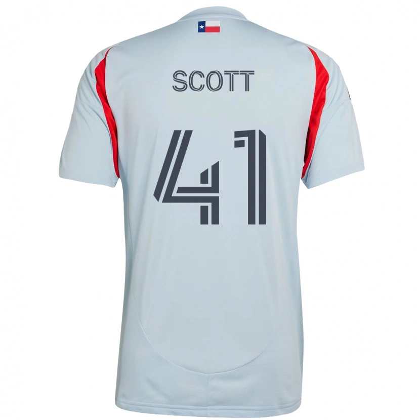 Danxen Niño Camiseta Tarik Scott #41 Rojo Azul Marino 2ª Equipación 2025/26 La Camisa