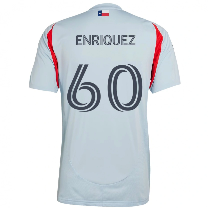 Danxen Niño Camiseta Fabian Enriquez #60 Rojo Azul Marino 2ª Equipación 2025/26 La Camisa