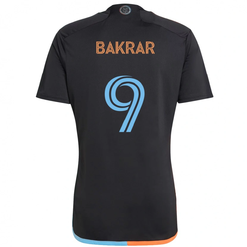 Danxen Niño Camiseta Monsef Bakrar #9 Azul Claro 2ª Equipación 2025/26 La Camisa