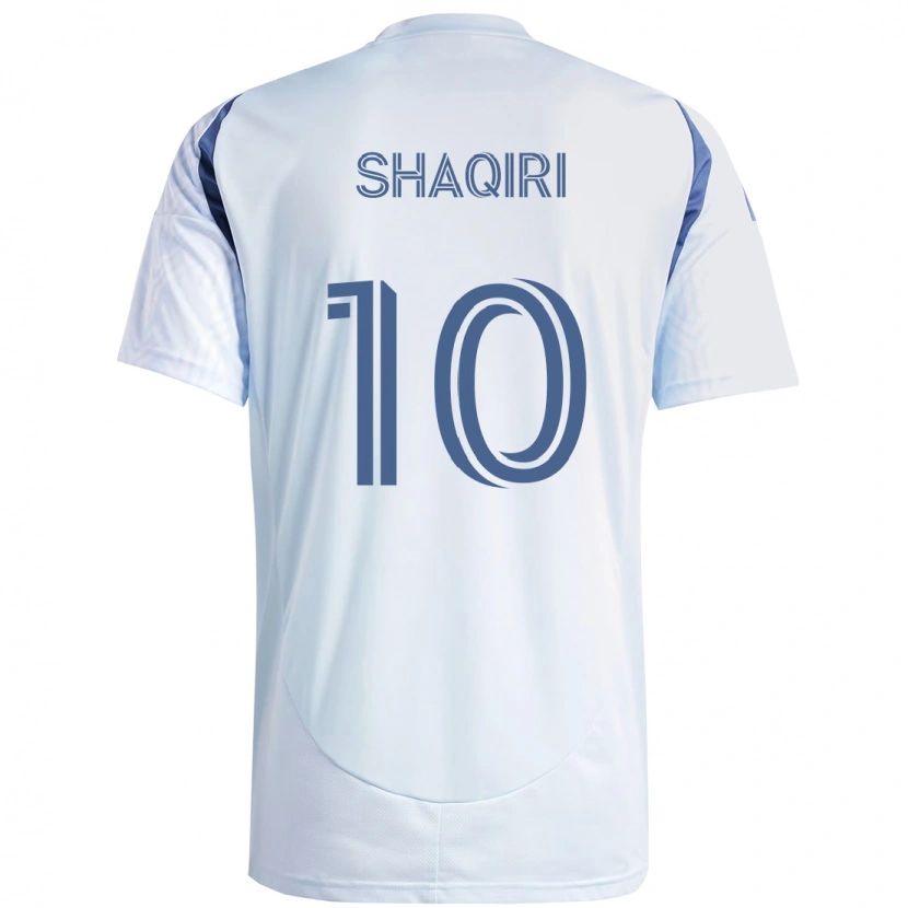 Danxen Niño Camiseta Xherdan Shaqiri #10 Rojo Blanco 2ª Equipación 2025/26 La Camisa