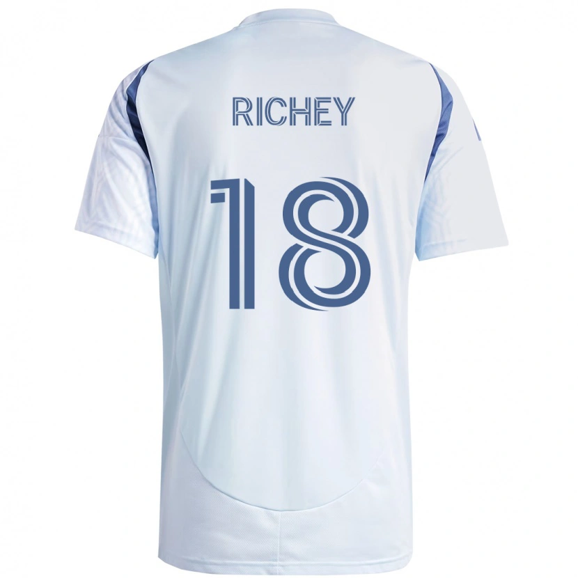 Danxen Niño Camiseta Spencer Richey #18 Azul Celeste Claro Azul 2ª Equipación 2025/26 La Camisa