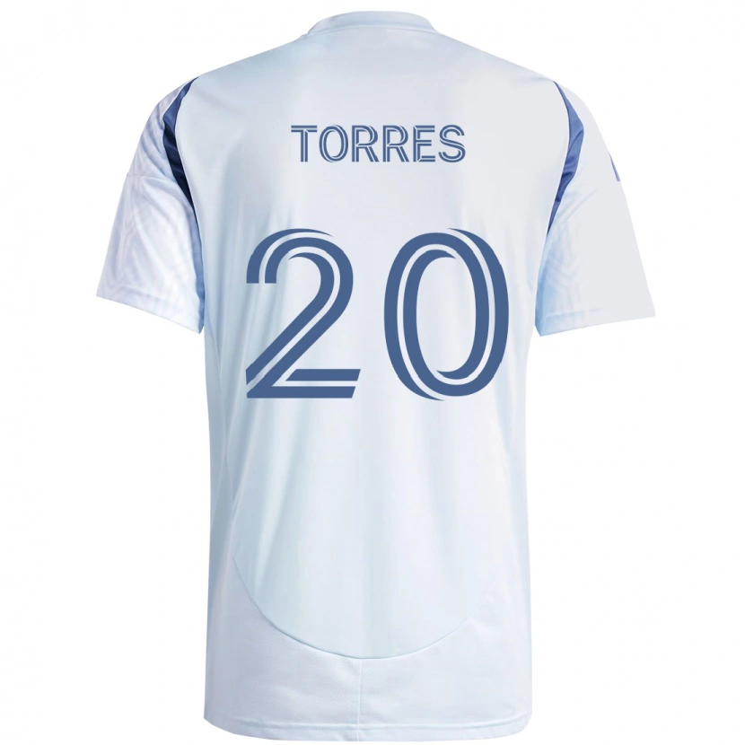 Danxen Niño Camiseta Jairo Torres #20 Azul Celeste Claro Azul 2ª Equipación 2025/26 La Camisa
