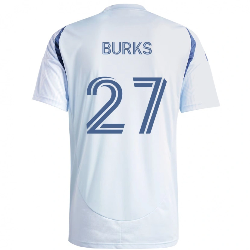 Danxen Niño Camiseta Kendall Burks #27 Azul Celeste Claro Azul 2ª Equipación 2025/26 La Camisa