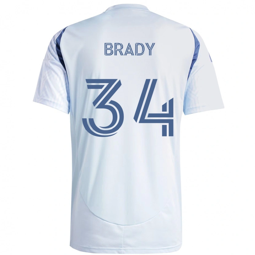 Danxen Niño Camiseta Chris Brady #34 Azul Celeste Claro Azul 2ª Equipación 2025/26 La Camisa