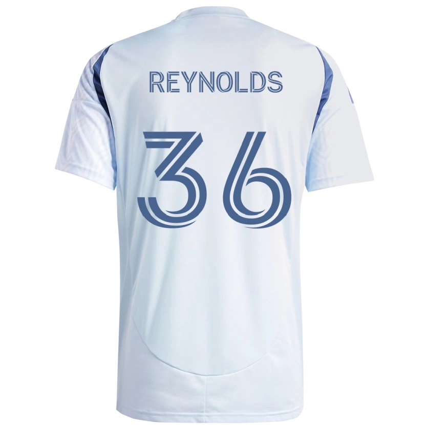 Danxen Niño Camiseta Justin Reynolds #36 Rojo Blanco 2ª Equipación 2025/26 La Camisa