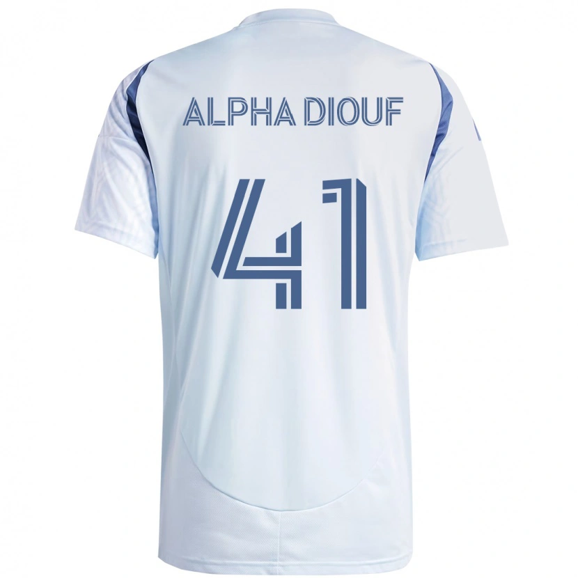 Danxen Niño Camiseta Jean Alpha Diouf #41 Azul Celeste Claro Azul 2ª Equipación 2025/26 La Camisa