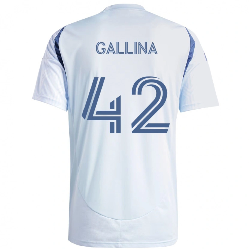 Danxen Niño Camiseta Henrique Gallina #42 Rojo Blanco 2ª Equipación 2025/26 La Camisa