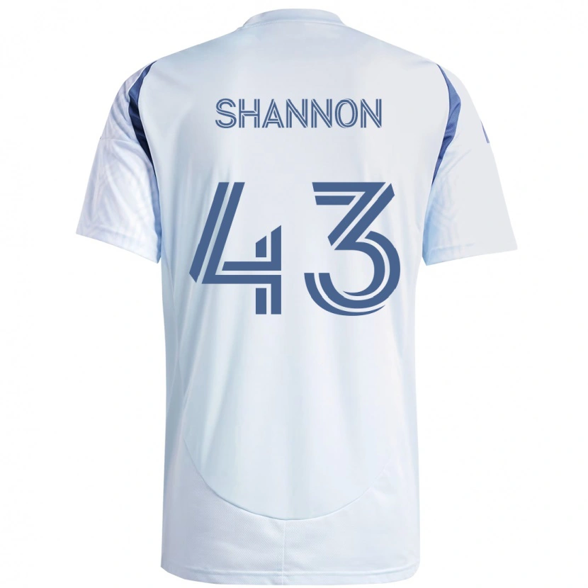 Danxen Niño Camiseta Jaylen Shannon #43 Azul Celeste Claro Azul 2ª Equipación 2025/26 La Camisa