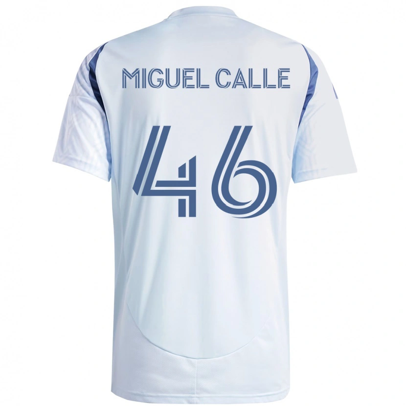 Danxen Niño Camiseta Juan Miguel Calle #46 Azul Celeste Claro Azul 2ª Equipación 2025/26 La Camisa