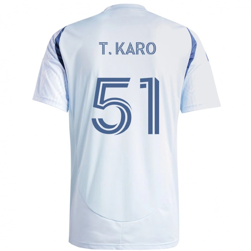 Danxen Niño Camiseta David Tchétchao Karo #51 Azul Celeste Claro Azul 2ª Equipación 2025/26 La Camisa