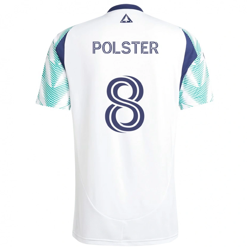 Danxen Niño Camiseta Matt Polster #8 Azul Rojo 2ª Equipación 2025/26 La Camisa
