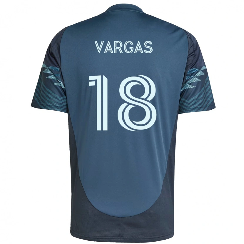 Danxen Niño Camiseta Obed Vargas #18 Azul Claro 2ª Equipación 2025/26 La Camisa
