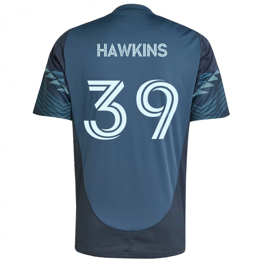 Danxen Niño Camiseta Stuart Hawkins #39 Azul Claro 2ª Equipación 2025/26 La Camisa