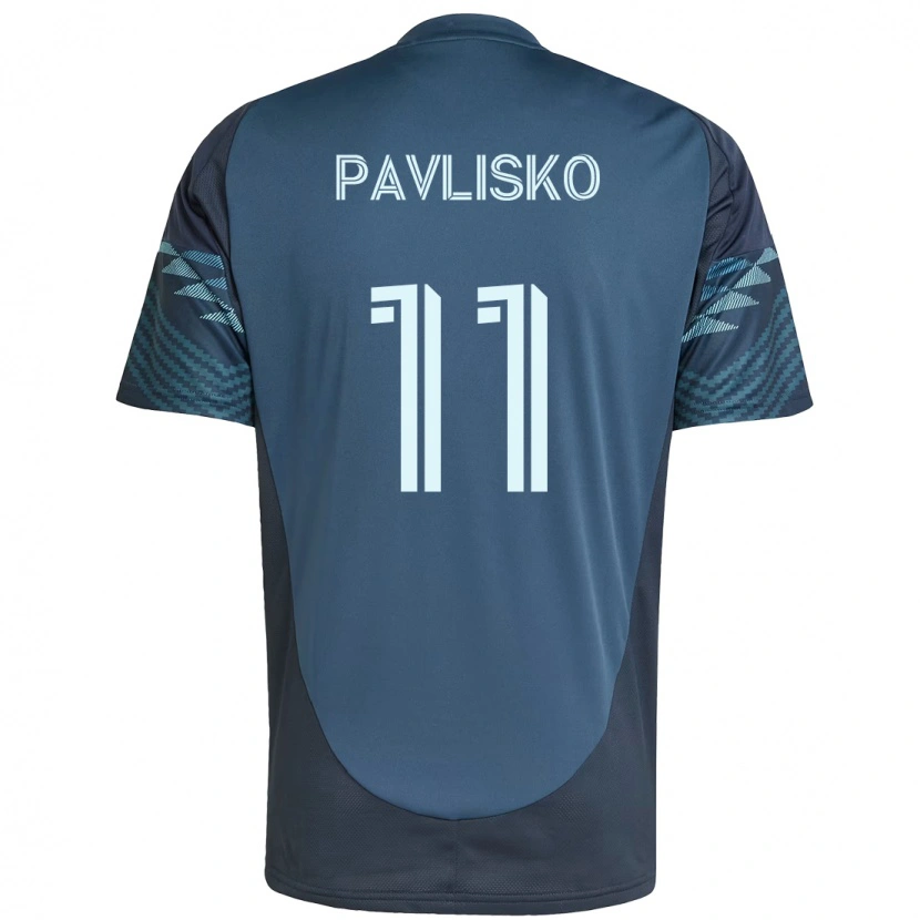 Danxen Niño Camiseta Kirsten Pavlisko #11 Verde Blanco 2ª Equipación 2025/26 La Camisa