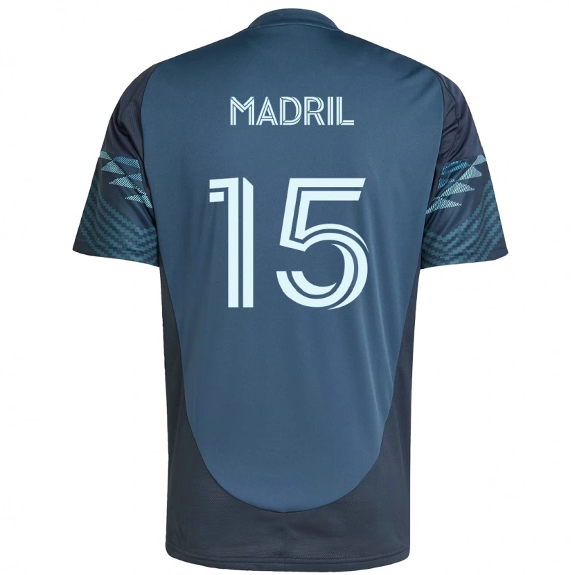 Danxen Niño Camiseta Emily Madril #15 Verde Blanco 2ª Equipación 2025/26 La Camisa