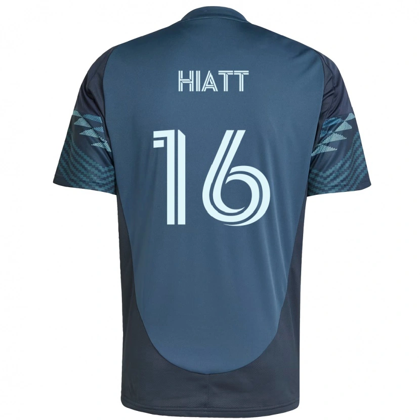 Danxen Niño Camiseta Samantha Hiatt #16 Verde Blanco 2ª Equipación 2025/26 La Camisa