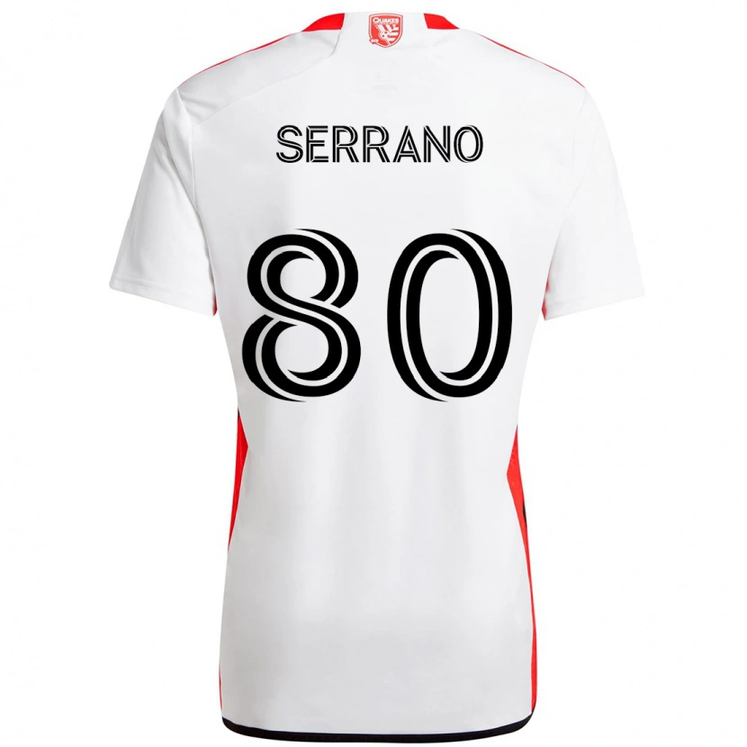 Danxen Niño Camiseta David Serrano #80 Negro Azul Oscuro 2ª Equipación 2025/26 La Camisa