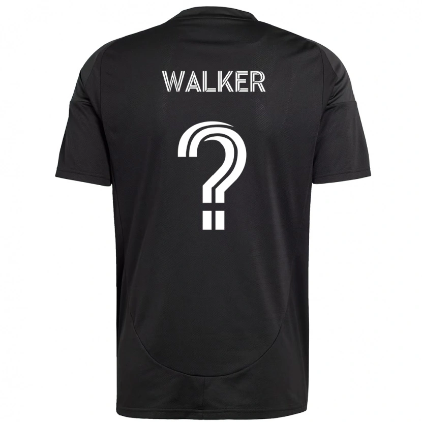Danxen Niño Camiseta Isaac Walker #0 Negro Blanco 2ª Equipación 2025/26 La Camisa
