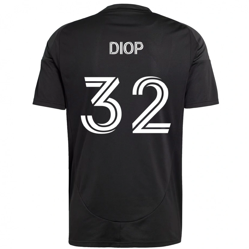 Danxen Niño Camiseta Hamady Diop #32 Azul Celeste Blanco 2ª Equipación 2025/26 La Camisa