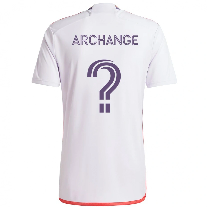 Danxen Niño Camiseta Clovis Archange #0 Morado Blanco 2ª Equipación 2025/26 La Camisa
