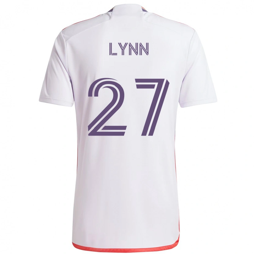 Danxen Niño Camiseta Jack Lynn #27 Morado Blanco 2ª Equipación 2025/26 La Camisa