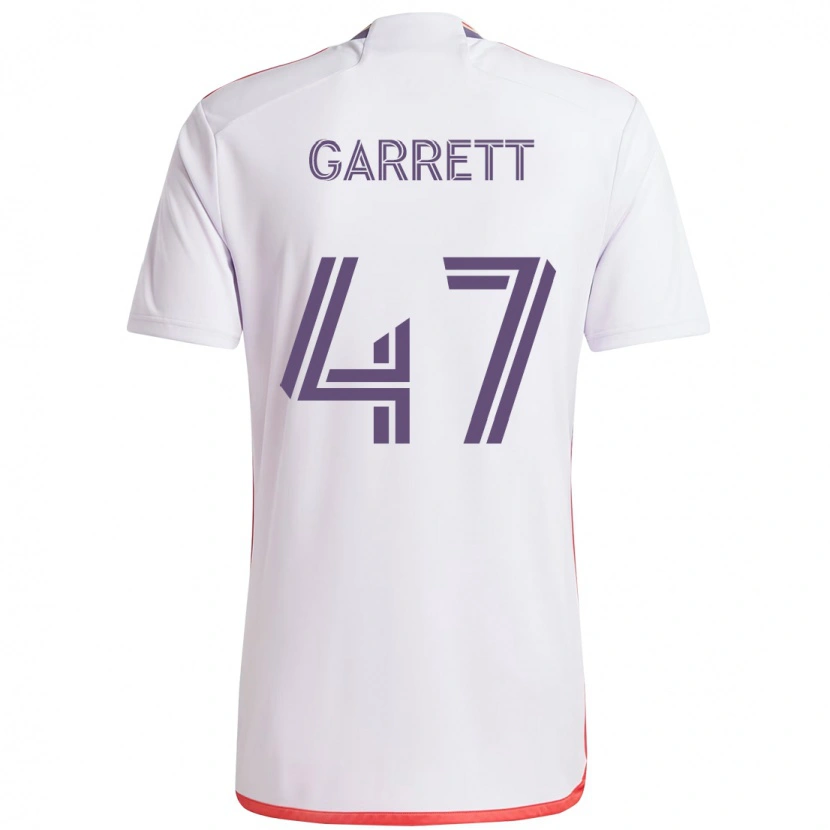 Danxen Niño Camiseta Ian Garrett #47 Morado Blanco 2ª Equipación 2025/26 La Camisa