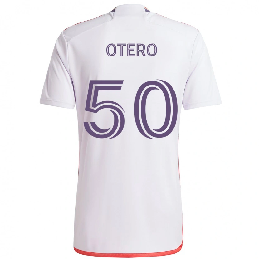 Danxen Niño Camiseta Javier Otero #50 Morado Blanco 2ª Equipación 2025/26 La Camisa