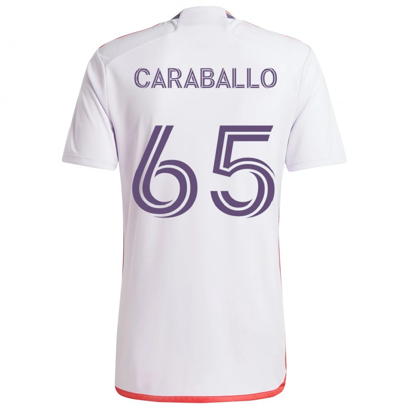 Danxen Niño Camiseta Gustavo Caraballo #65 Morado Blanco 2ª Equipación 2025/26 La Camisa