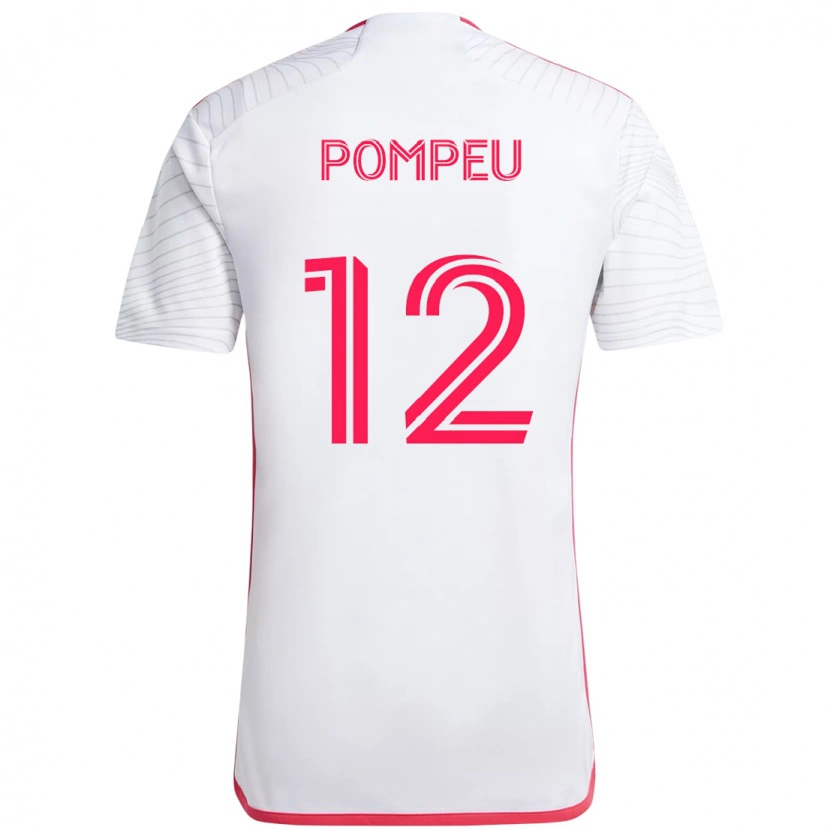 Danxen Niño Camiseta Célio Pompeu #12 Magenta Blanco 2ª Equipación 2025/26 La Camisa