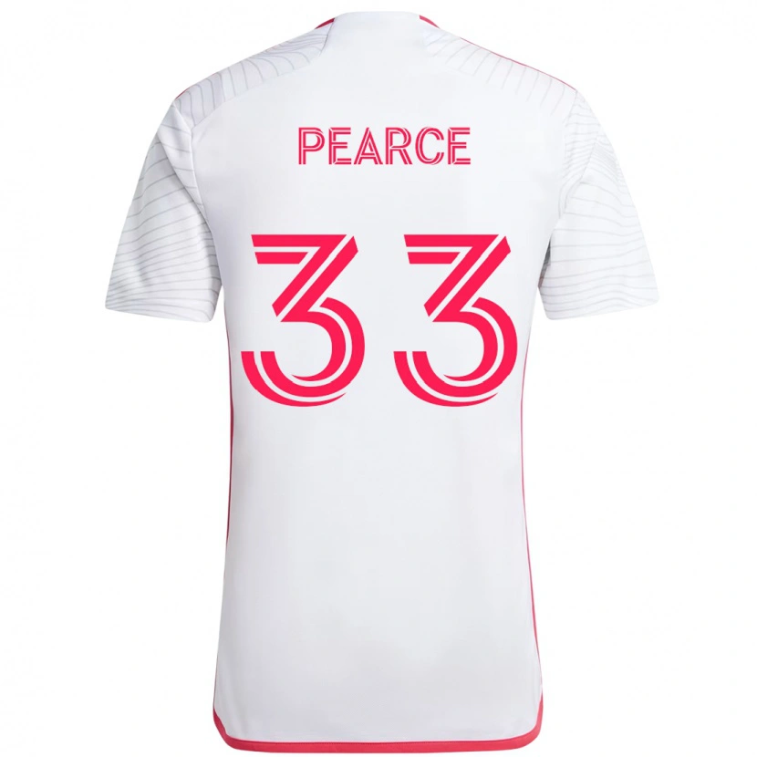 Danxen Niño Camiseta Tyson Pearce #33 Magenta Blanco 2ª Equipación 2025/26 La Camisa