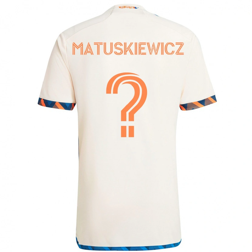 Danxen Niño Camiseta Lincoln Matuskiewicz #0 Azul Oscuro Naranja 2ª Equipación 2025/26 La Camisa