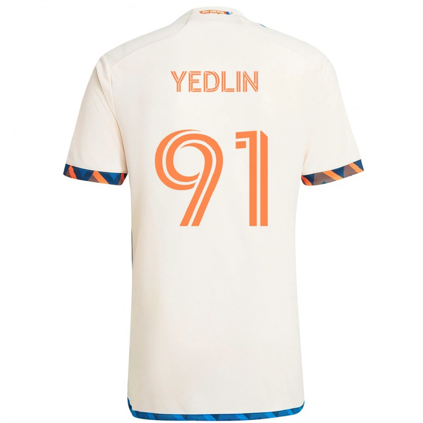 Danxen Niño Camiseta Deandre Yedlin #91 Azul Oscuro Naranja 2ª Equipación 2025/26 La Camisa