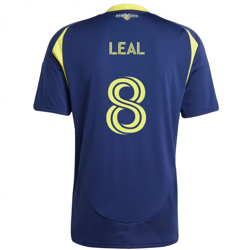 Danxen Niño Camiseta Randall Leal #8 Amarillo Azul Marino 2ª Equipación 2025/26 La Camisa