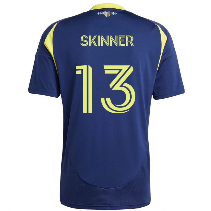 Danxen Niño Camiseta Joey Skinner #13 Amarillo Azul Marino 2ª Equipación 2025/26 La Camisa