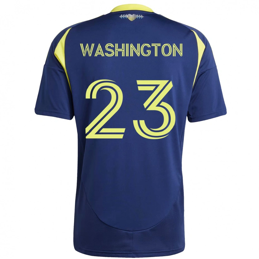 Danxen Niño Camiseta Taylor Washington #23 Amarillo Azul Marino 2ª Equipación 2025/26 La Camisa