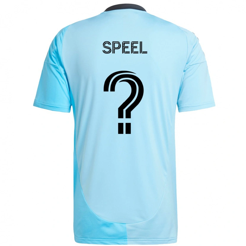 Danxen Niño Camiseta Wessel Speel #0 Negro Azul 2ª Equipación 2025/26 La Camisa