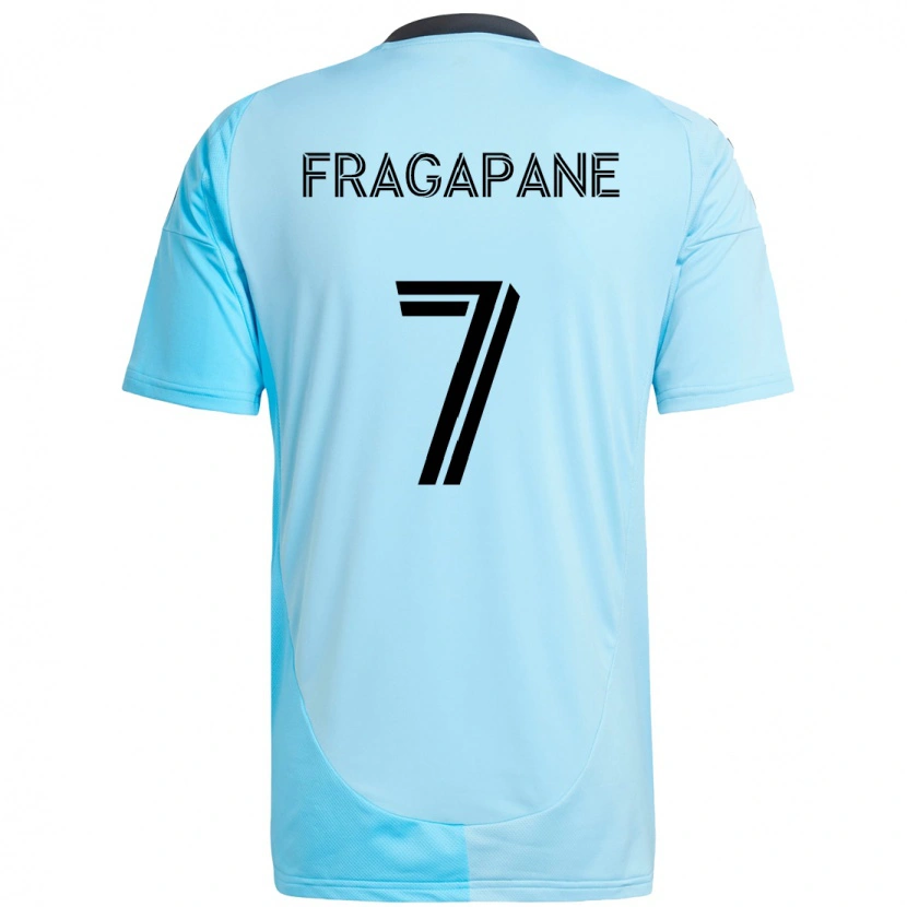 Danxen Niño Camiseta Franco Fragapane #7 Azul Celeste 2ª Equipación 2025/26 La Camisa